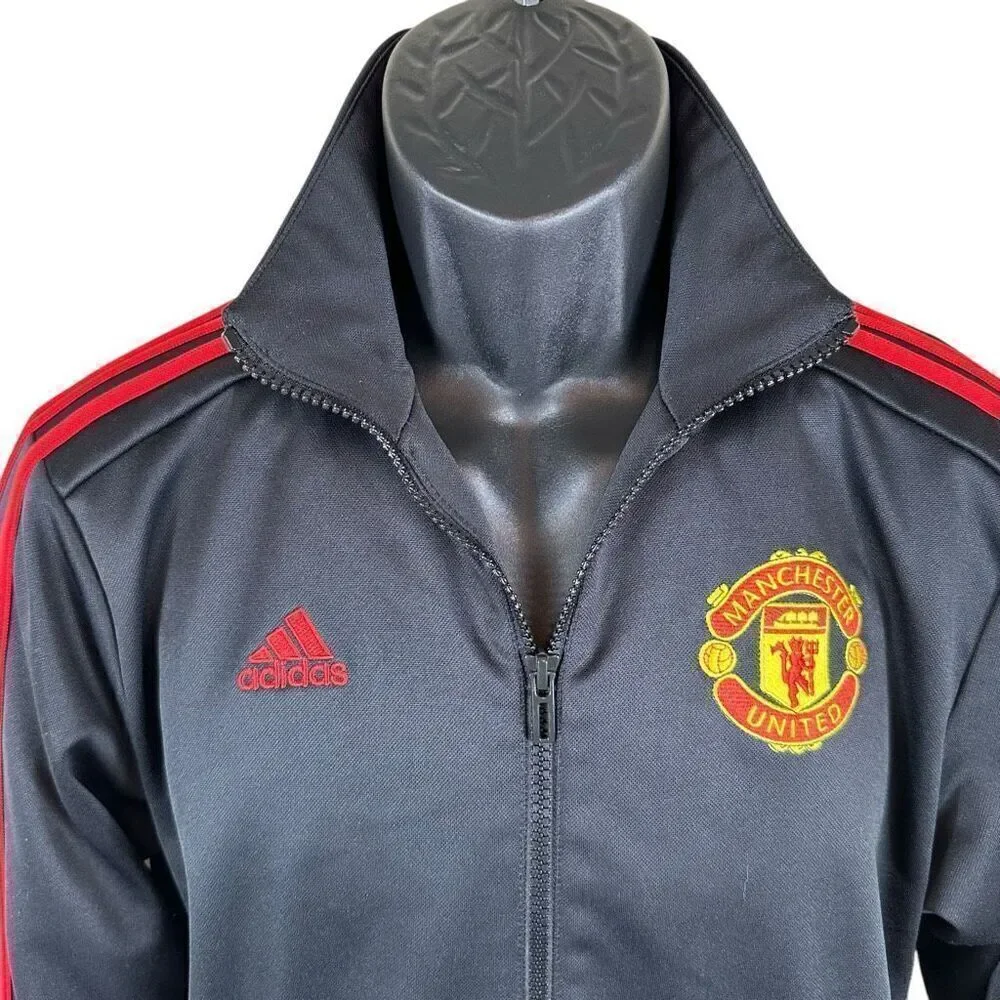 Adidas Manchester United Track Jacket Black Size Small